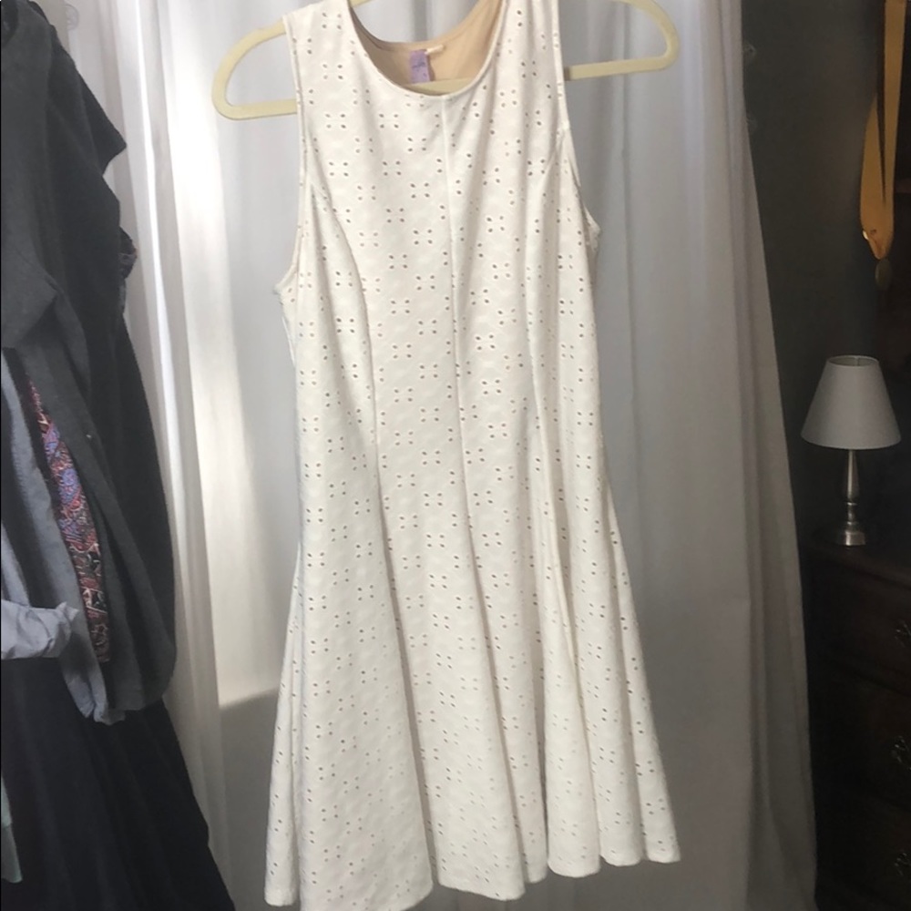White Patterned Dress